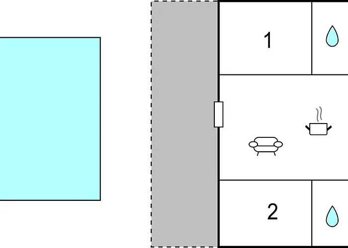 בית נופש 2 Bedroom Gorgeous In *